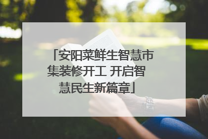 安阳菜鲜生智慧市集装修开工 开启智慧民生新篇章