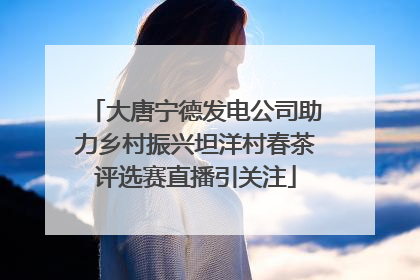 大唐宁德发电公司助力乡村振兴坦洋村春茶评选赛直播引关注
