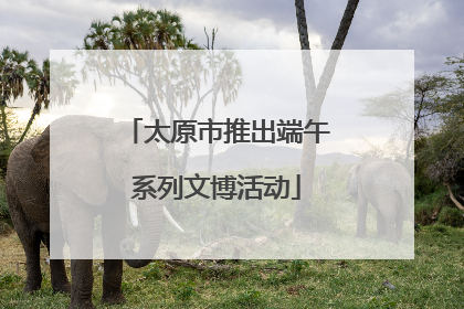 太原市推出端午系列文博活动