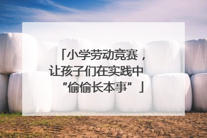 小学劳动竞赛，让孩子们在实践中“偷偷长本事”