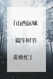 山西运城：端午时节麦收忙