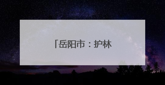 岳阳市：护林管理新路径全力守护青山绿水
