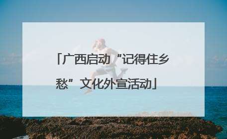 广西启动“记得住乡愁”文化外宣活动