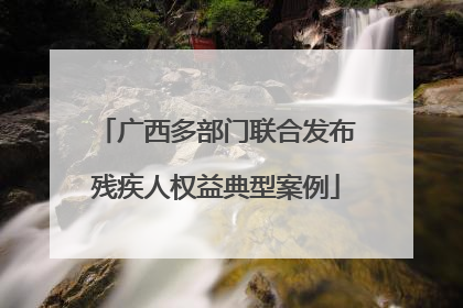 广西多部门联合发布残疾人权益典型案例