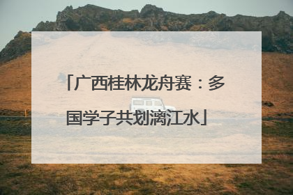 广西桂林龙舟赛：多国学子共划漓江水