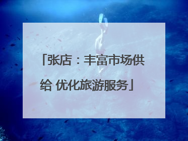 张店：丰富市场供给 优化旅游服务