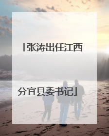 张涛出任江西分宜县委书记