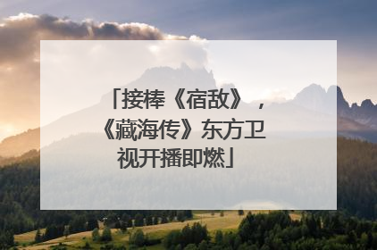 接棒《宿敌》，《藏海传》东方卫视开播即燃