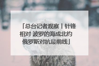 总台记者观察丨针锋相对 波罗的海成北约俄罗斯对抗最前线