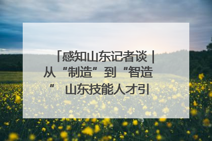 感知山东记者谈｜从“制造”到“智造” 山东技能人才引领产业升级