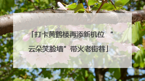 打卡黄鹤楼再添新机位 “云朵笑脸墙”带火老街巷
