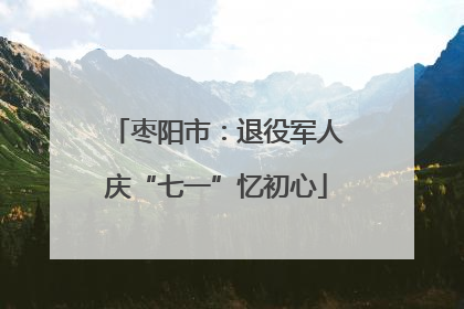 枣阳市：退役军人庆“七一”忆初心