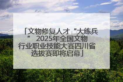 文物修复人才“大练兵” 2025年全国文物行业职业技能大赛四川省选拔赛即将启幕
