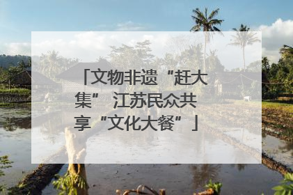 文物非遗“赶大集” 江苏民众共享“文化大餐”