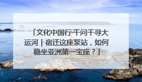 文化中国行·千问千寻大运河｜宿迁这座泵站，如何稳坐亚洲第一宝座？