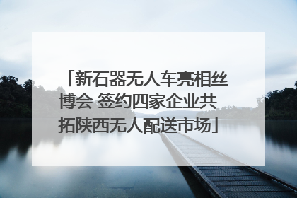 新石器无人车亮相丝博会 签约四家企业共拓陕西无人配送市场