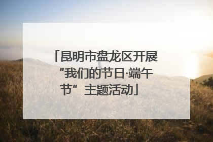 昆明市盘龙区开展“我们的节日·端午节”主题活动