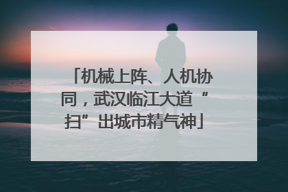 机械上阵、人机协同，武汉临江大道“扫”出城市精气神