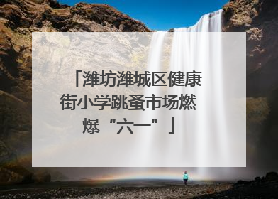 潍坊潍城区健康街小学跳蚤市场燃爆“六一”