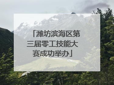 潍坊滨海区第三届零工技能大赛成功举办