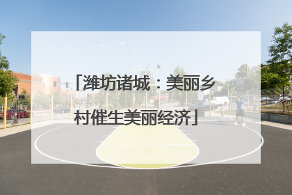 潍坊诸城：美丽乡村催生美丽经济