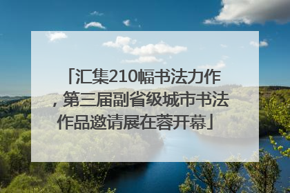 汇集210幅书法力作，第三届副省级城市书法作品邀请展在蓉开幕