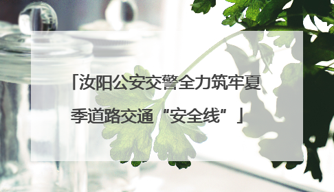 汝阳公安交警全力筑牢夏季道路交通“安全线”