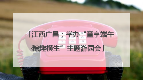 江西广昌：举办“童享端午·粽趣横生”主题游园会