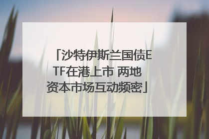 沙特伊斯兰国债ETF在港上市 两地资本市场互动频密