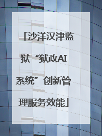 沙洋汉津监狱“狱政AI系统”创新管理服务效能