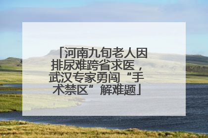 河南九旬老人因排尿难跨省求医，武汉专家勇闯“手术禁区”解难题