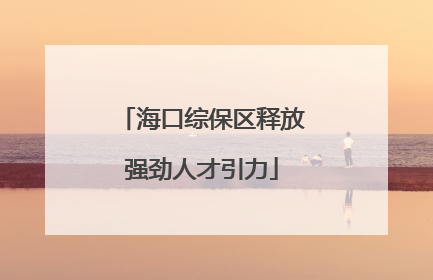 海口综保区释放强劲人才引力