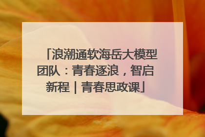 浪潮通软海岳大模型团队：青春逐浪，智启新程｜青春思政课