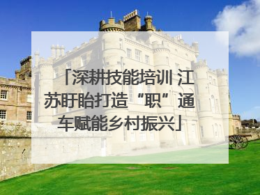 深耕技能培训 江苏盱眙打造“职”通车赋能乡村振兴
