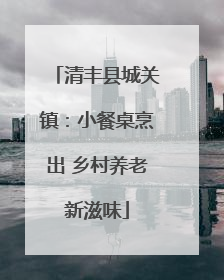 清丰县城关镇：小餐桌烹出 乡村养老新滋味