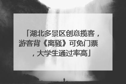 湖北多景区创意揽客，游客背《离骚》可免门票，大学生通过率高