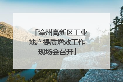 漳州高新区工业地产提质增效工作现场会召开