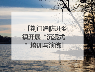 荆门消防进乡镇开展“沉浸式”培训与演练