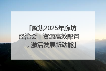 聚焦2025年廊坊经洽会丨资源高效配置，激活发展新动能