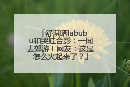 舒淇晒labubu和哭娃合影：一同去郊游！网友：这是怎么火起来了？