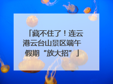 藏不住了！连云港云台山景区端午假期“放大招”