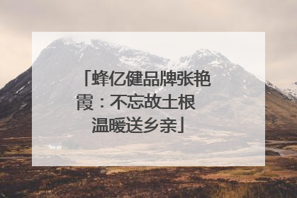 蜂亿健品牌张艳霞：不忘故土根 温暖送乡亲