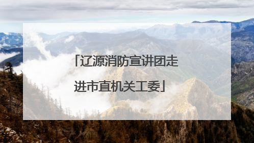 辽源消防宣讲团走进市直机关工委