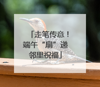 走笔传意！端午“扇”递邻里祝福