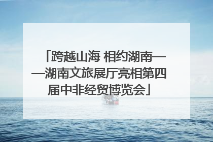 跨越山海 相约湖南——湖南文旅展厅亮相第四届中非经贸博览会