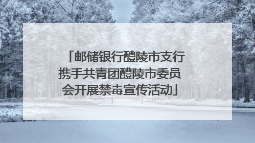 邮储银行醴陵市支行携手共青团醴陵市委员会开展禁毒宣传活动