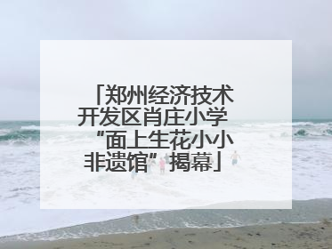 郑州经济技术开发区肖庄小学“面上生花小小非遗馆”揭幕