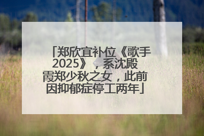 郑欣宜补位《歌手2025》，系沈殿霞郑少秋之女，此前因抑郁症停工两年