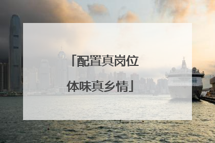 配置真岗位 体味真乡情