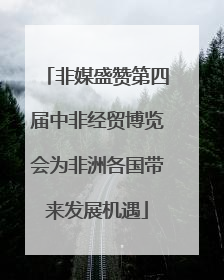 非媒盛赞第四届中非经贸博览会为非洲各国带来发展机遇